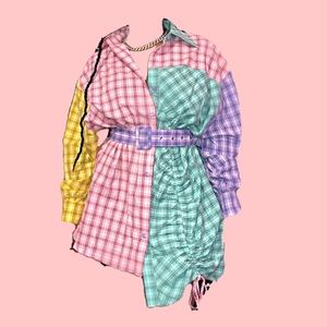 Oversized Plaid Dress shirt